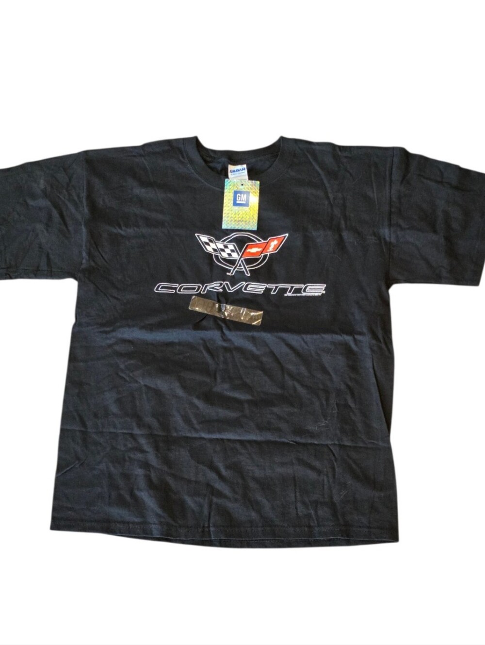 Corvette Racing GM Liscensed Black Shirt Sleeve T-shirt L